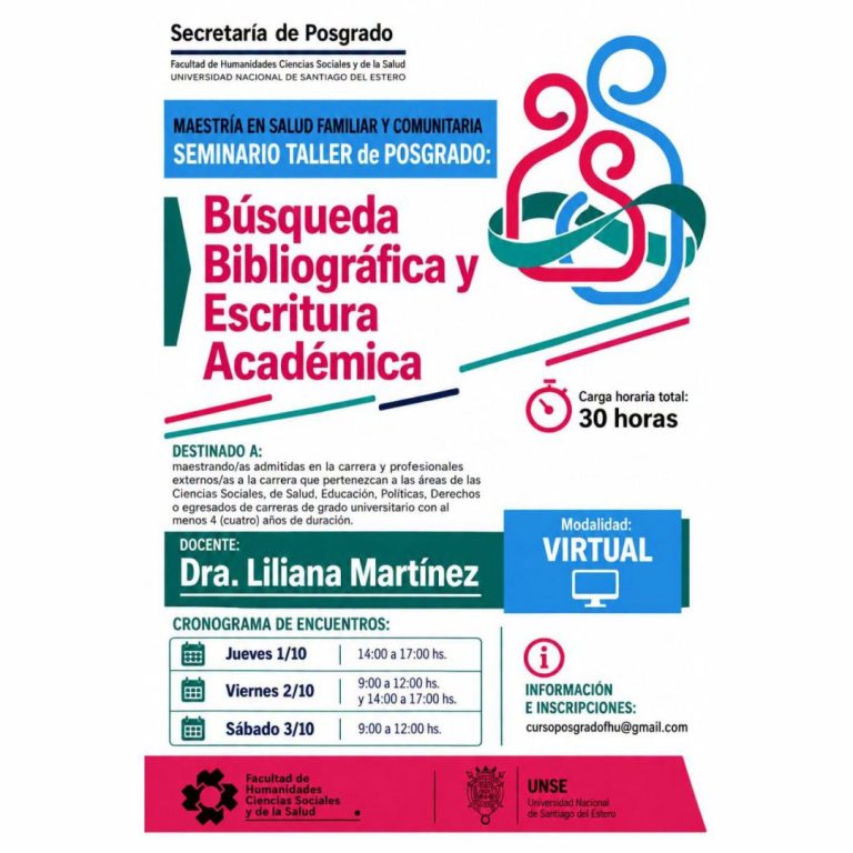 SEMINARIO TALLER DE POSGRADO